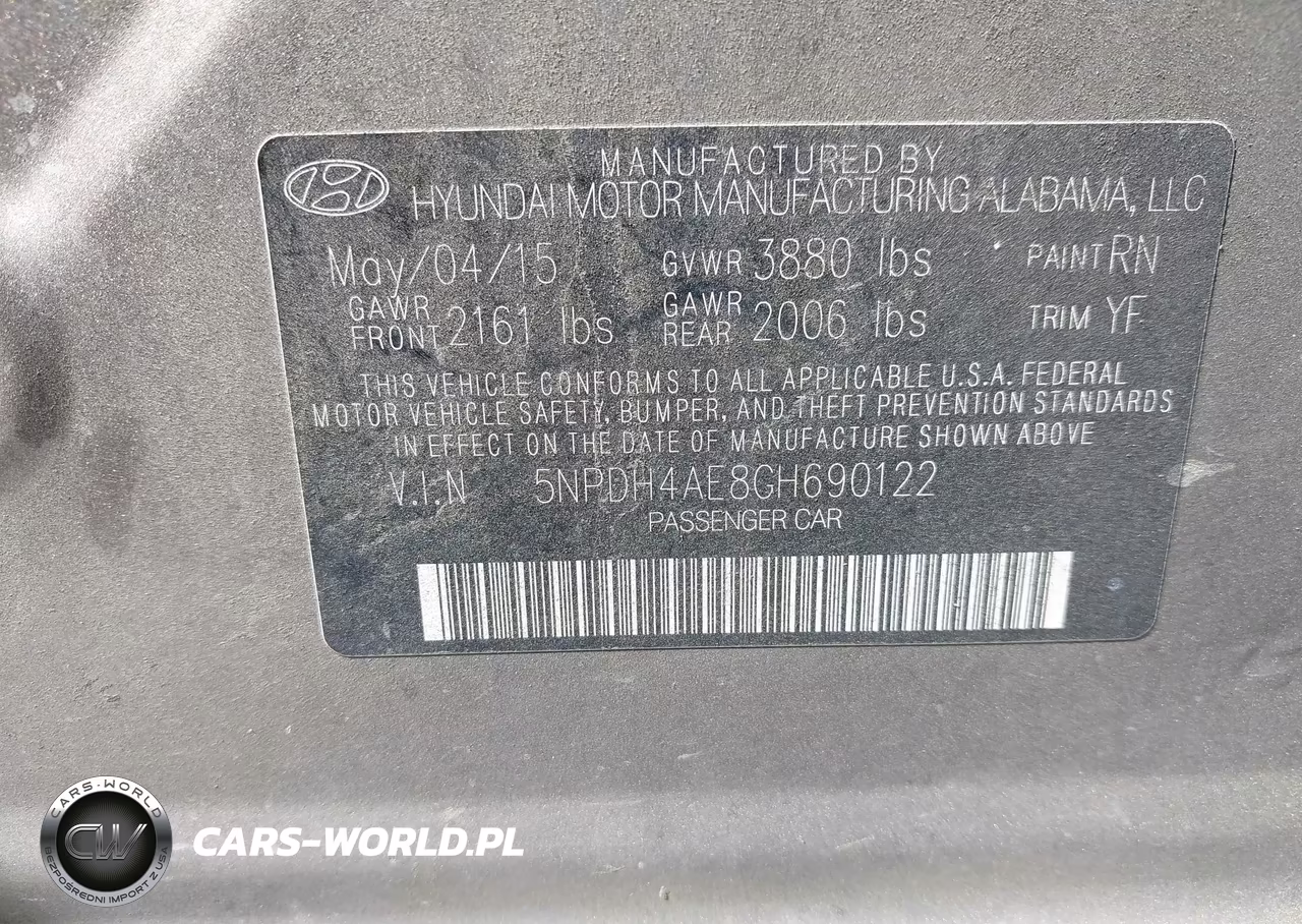 2016 Hyundai Elantra Value Edition VIN:5NPDH4AE8GH690122 - 9