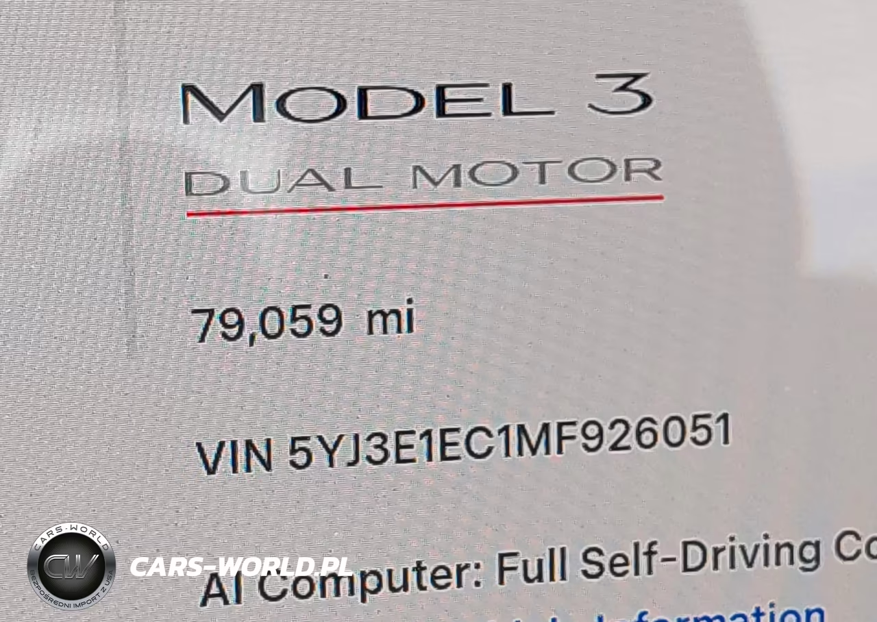 2021 Tesla Model 3 Performance Dual Motor All-Wheel Drive VIN:5YJ3E1EC1MF926051 - 14