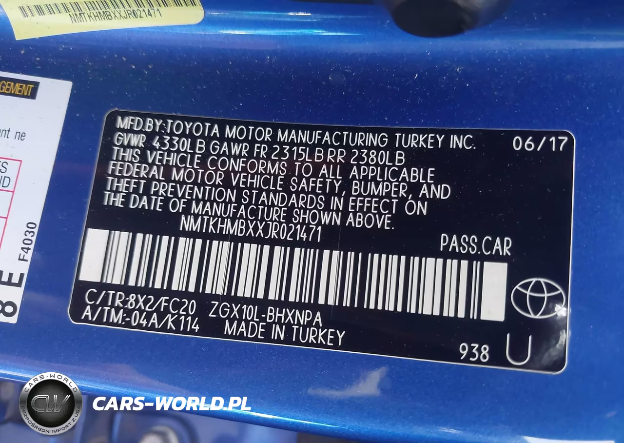 2018 Toyota C-Hr Xle VIN:NMTKHMBXXJR021471 - 9