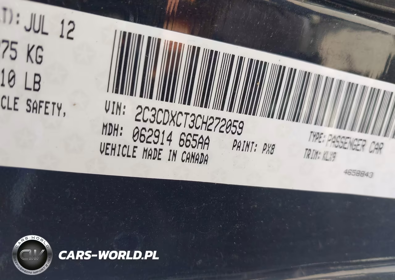2012 Dodge Charger R-T VIN:2C3CDXCT3CH272059 - 9