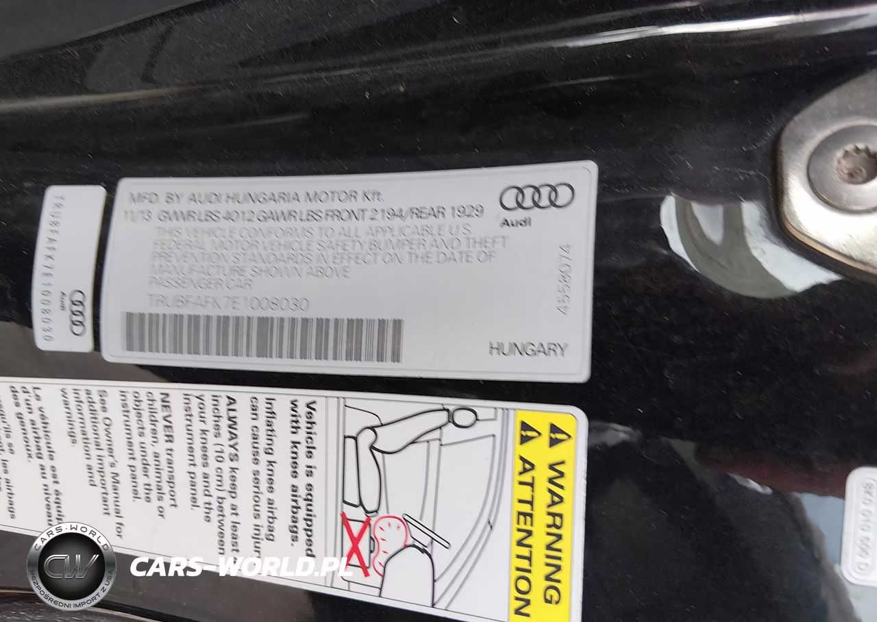 2014 Audi Tt 2.0T VIN:TRUBFAFK7E1008030 - 9