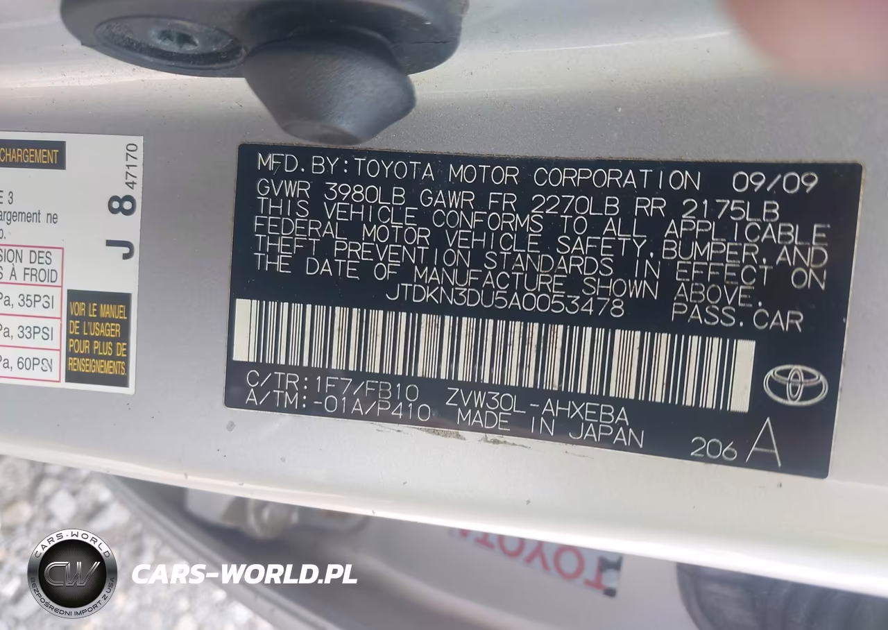 2010 Toyota Prius Iii VIN:JTDKN3DU5A0053478 - 9