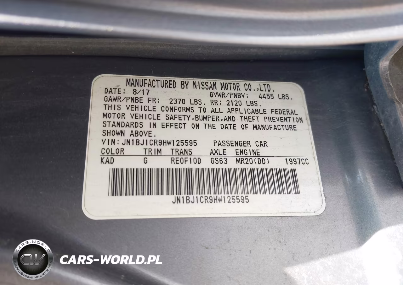 2017 Nissan Rogue Sport S VIN:JN1BJ1CR9HW125595 - 9