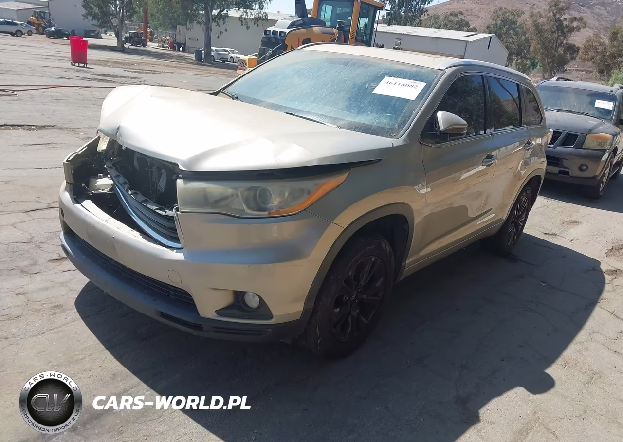2014 Toyota Highlander Xle V6 VIN:5TDKKRFH2ES009436 - 2