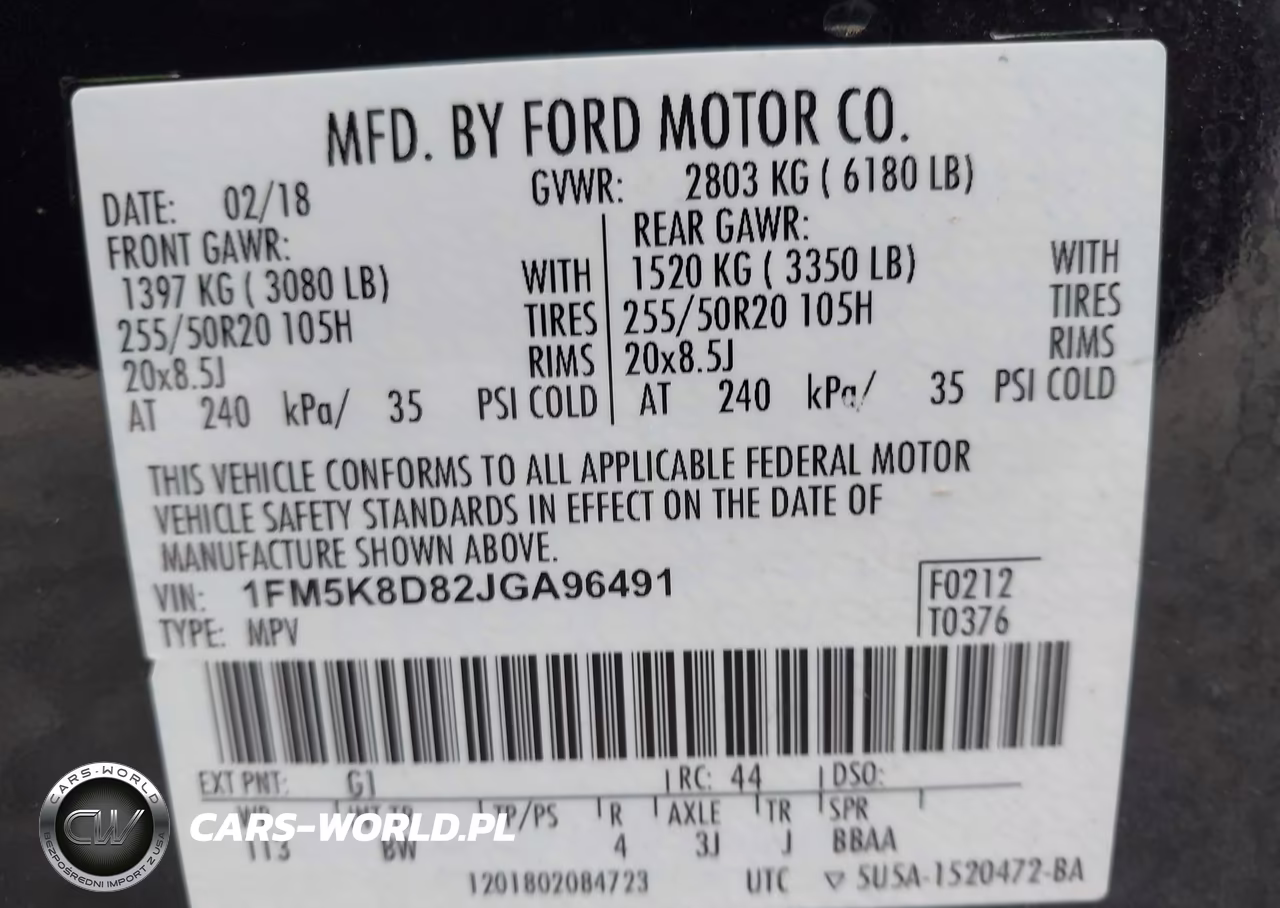 2018 Ford Explorer Xlt VIN:1FM5K8D82JGA96491 - 9