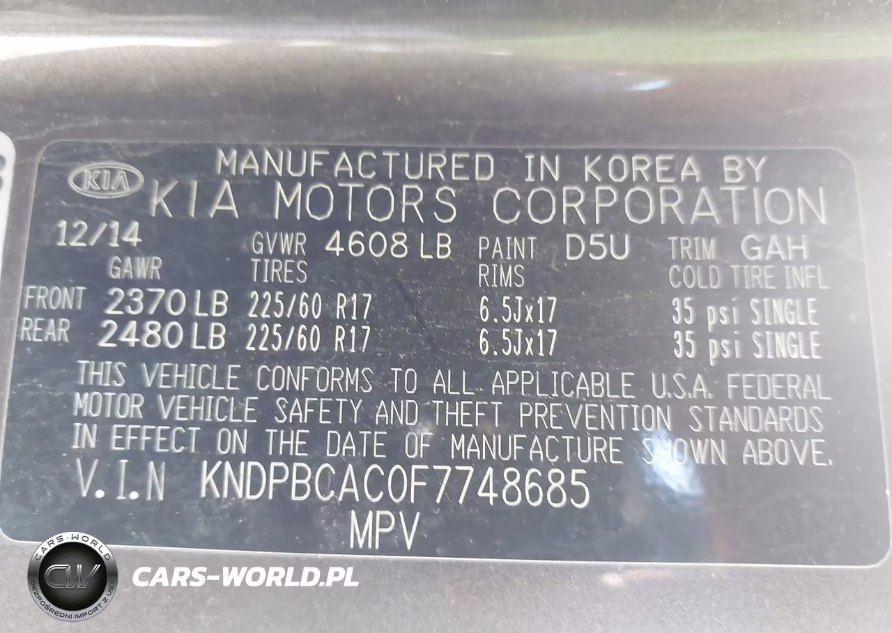 2015 Kia Sportage Lx VIN:KNDPBCAC0F7748685 - 9