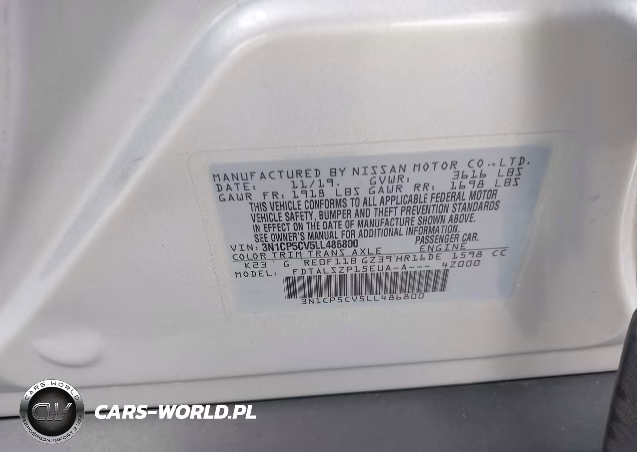 2020 Nissan Kicks Sv Xtronic Cvt VIN:3N1CP5CV5LL486800 - 9