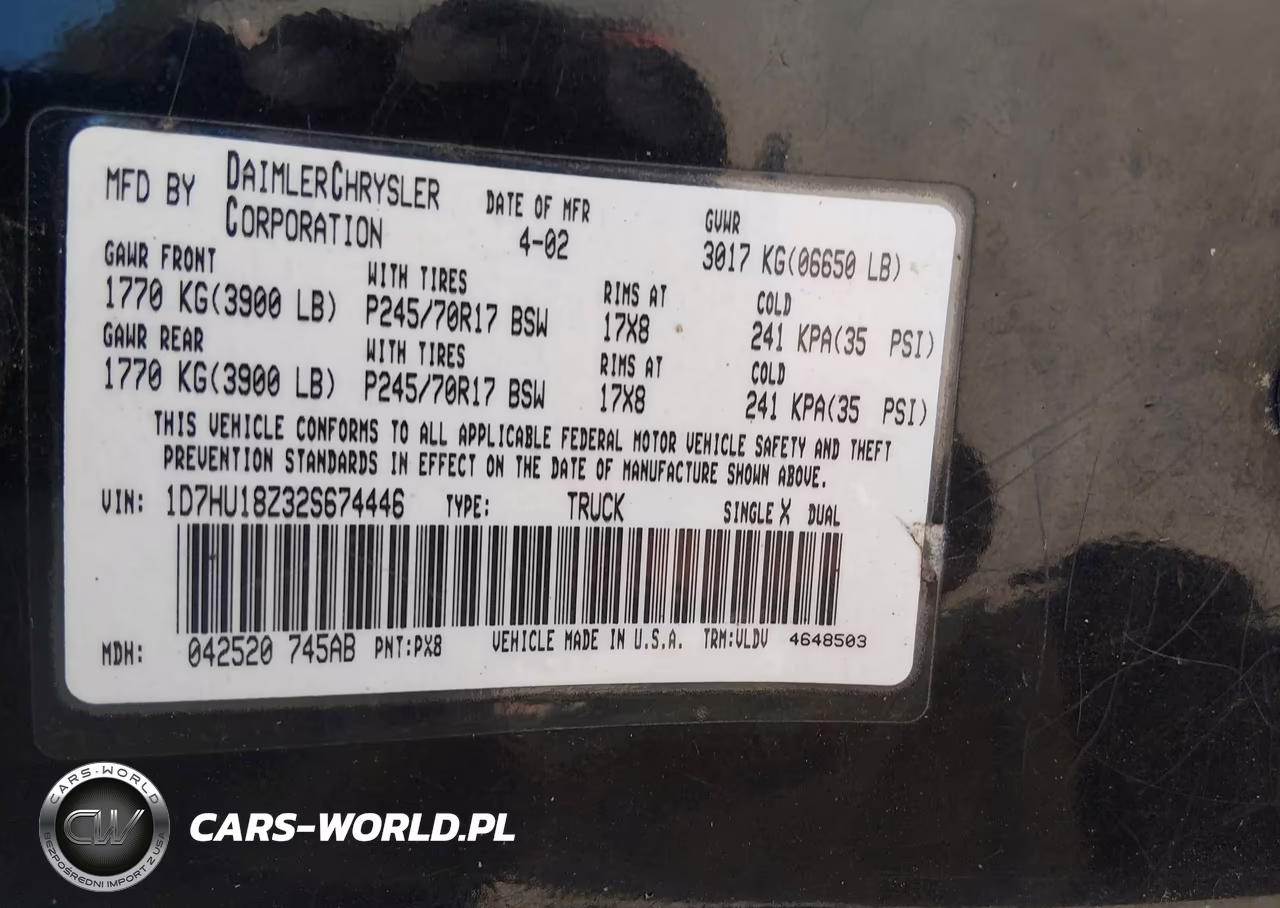 2002 Dodge Ram 1500 St VIN:1D7HU18Z32S674446 - 9
