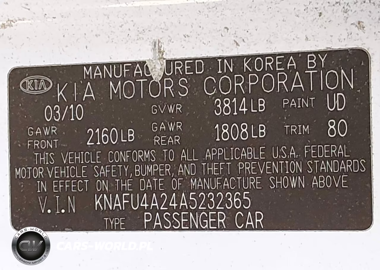 2010 Kia Forte Ex VIN:KNAFU4A24A5232365 - 9