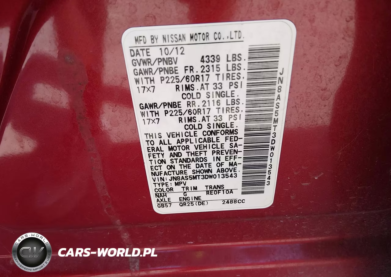 2013 Nissan Rogue Sv VIN:JN8AS5MT3DW013543 - 9