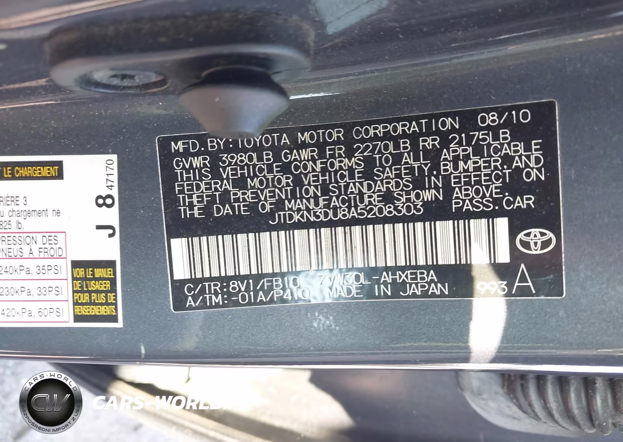 2010 Toyota Prius Iii VIN:JTDKN3DU8A5208303 - 9
