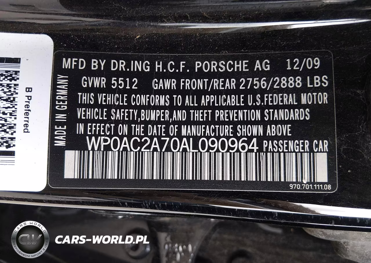 2010 Porsche Panamera Turbo VIN:WP0AC2A70AL090964 - 9
