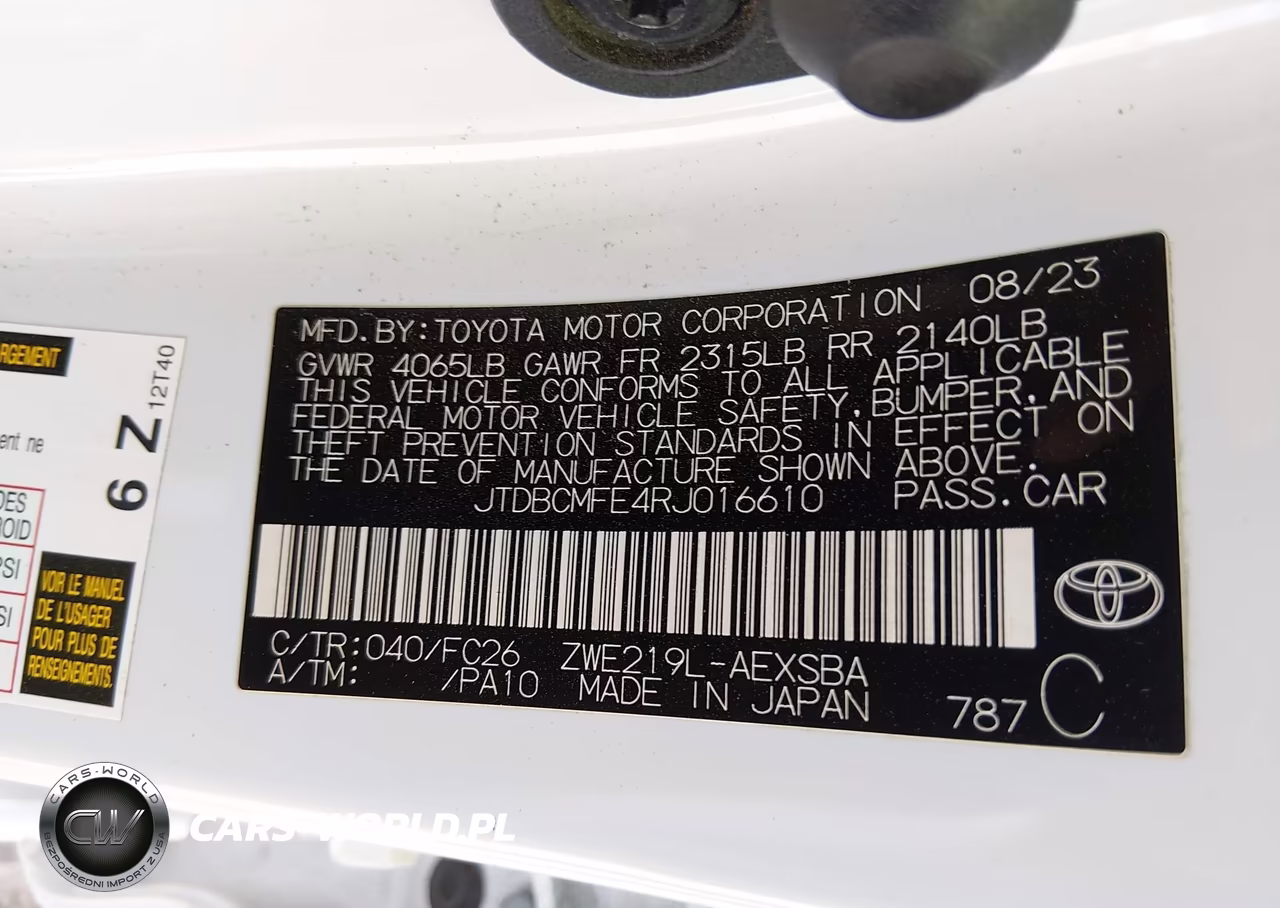 2024 Toyota Corolla Hybrid Se VIN:JTDBCMFE4RJ016610 - 9