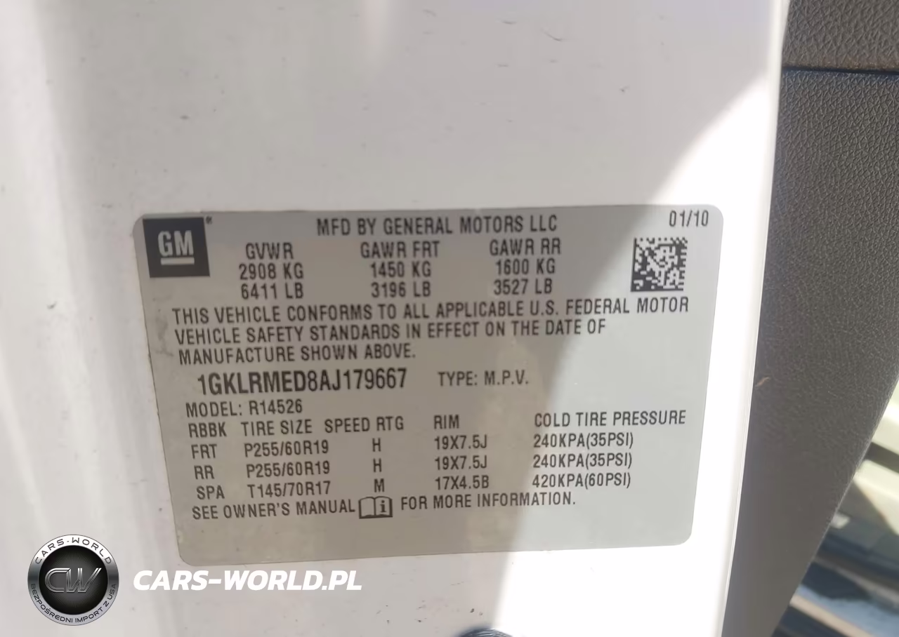 2010 GMC Acadia Slt-1 VIN:1GKLRMED8AJ179667 - 9