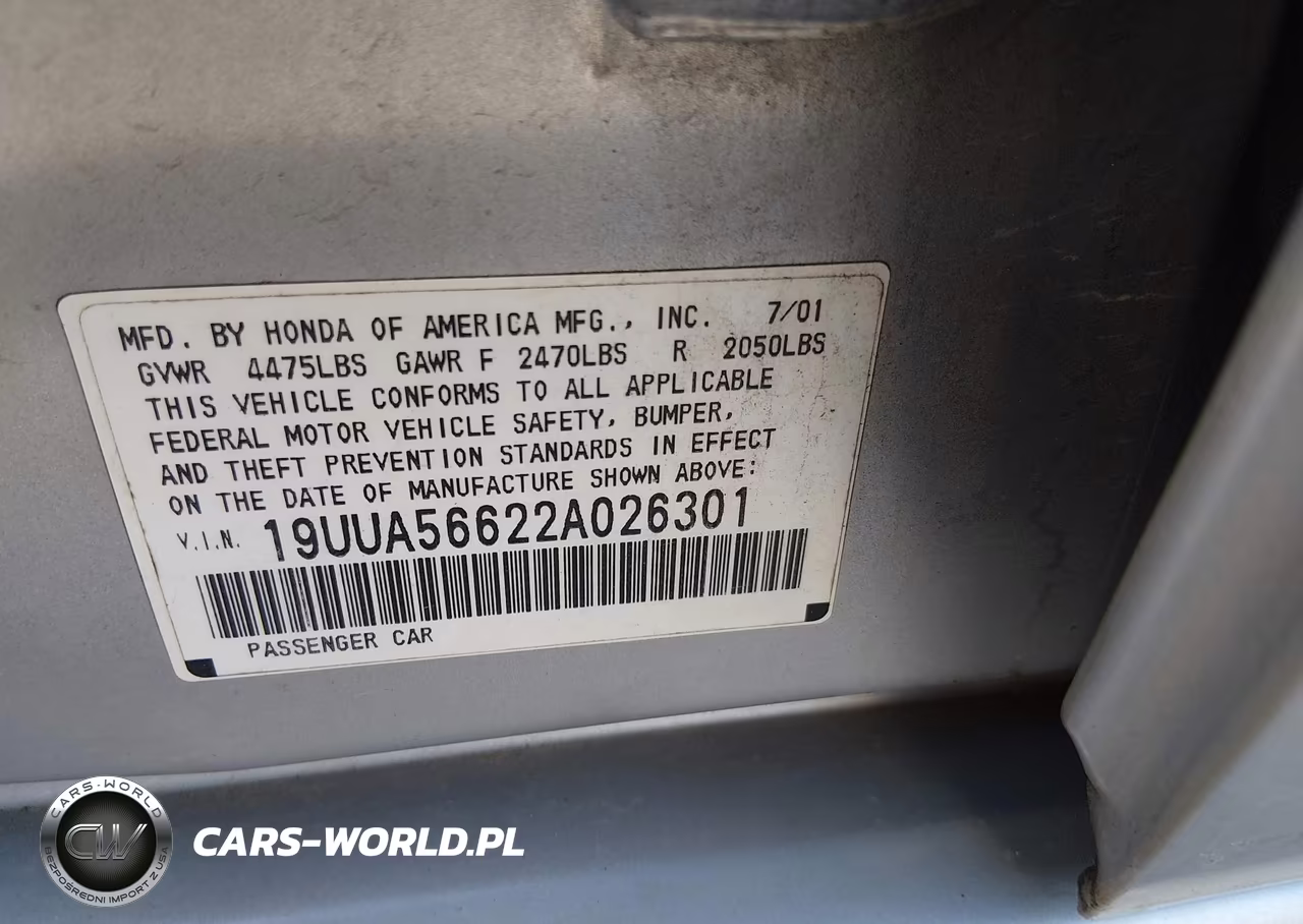 2002 Acura Tl 3.2 VIN:19UUA56622A026301 - 9