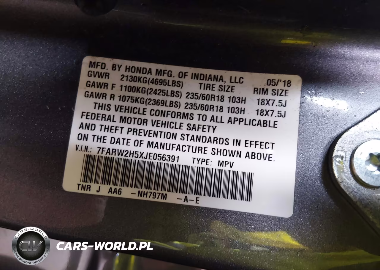 2018 Honda Cr-V Ex VIN:7FARW2H5XJE056391 - 9