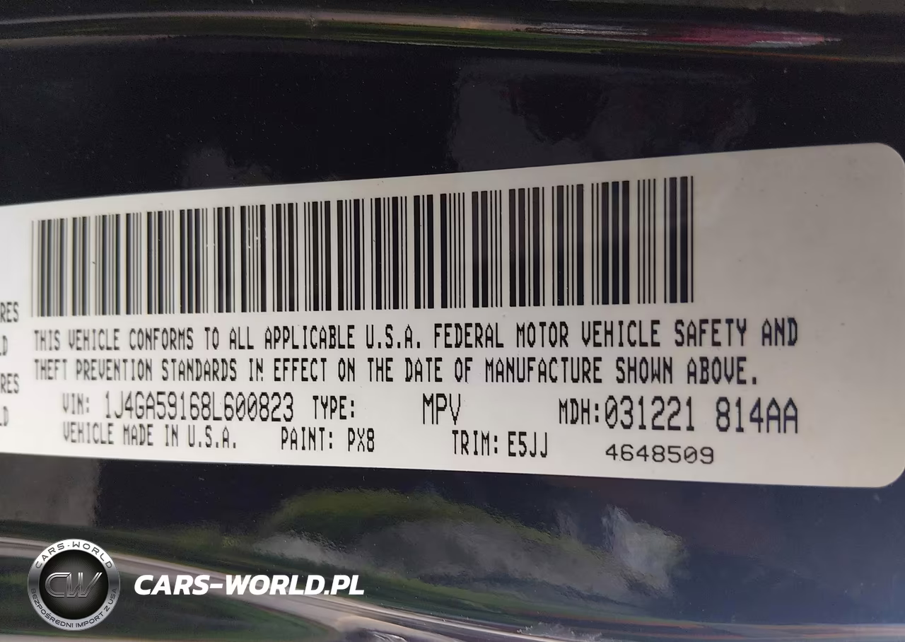 2008 Jeep Wrangler Unlimited Sahara VIN:1J4GA59168L600823 - 9