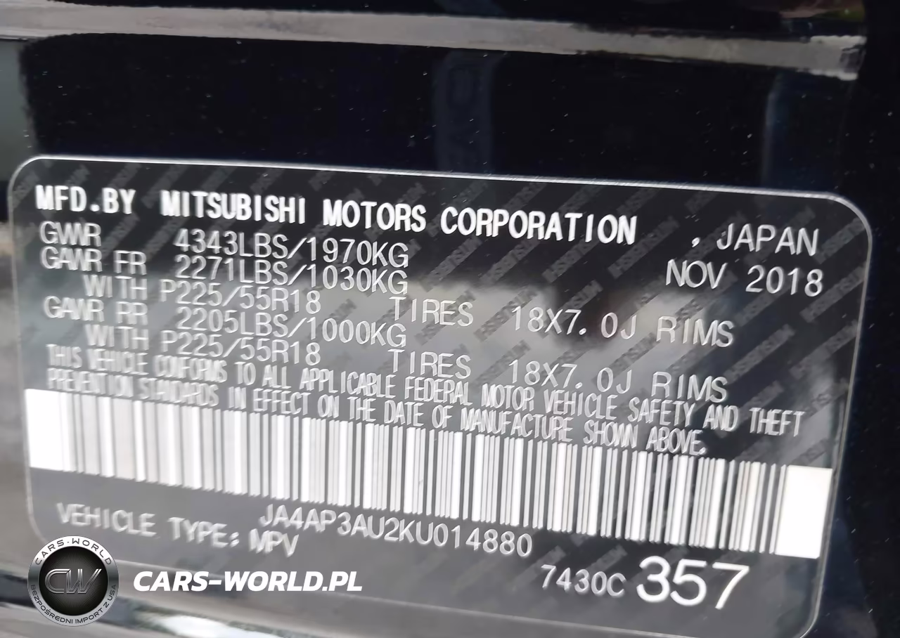 2019 Mitsubishi Outlander Sport 2.0 Es VIN:JA4AP3AU2KU014880 - 9