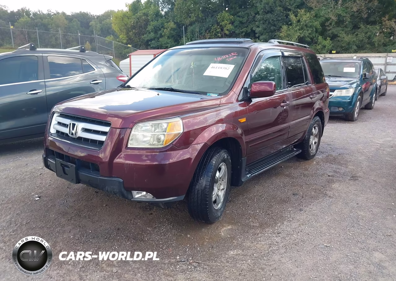 2007 Honda Pilot Ex-L VIN:2HKYF185X7H523353 - 2