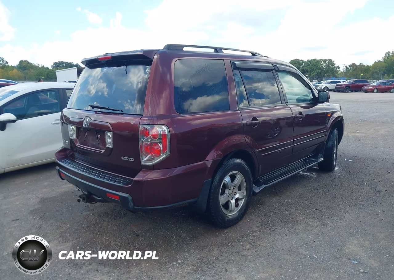 2007 Honda Pilot Ex-L VIN:2HKYF185X7H523353 - 4