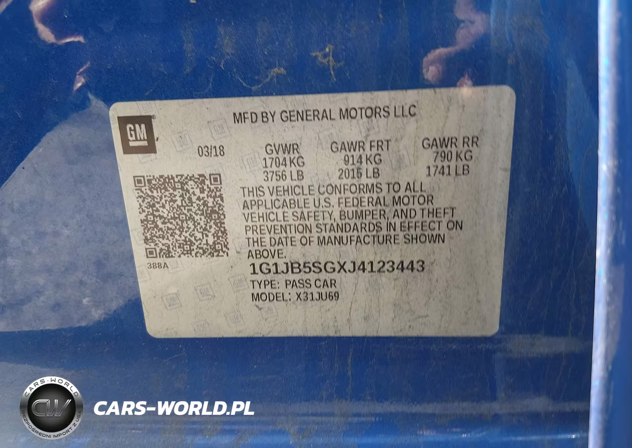 2018 Chevrolet Sonic Ls Auto VIN:1G1JB5SGXJ4123443 - 9