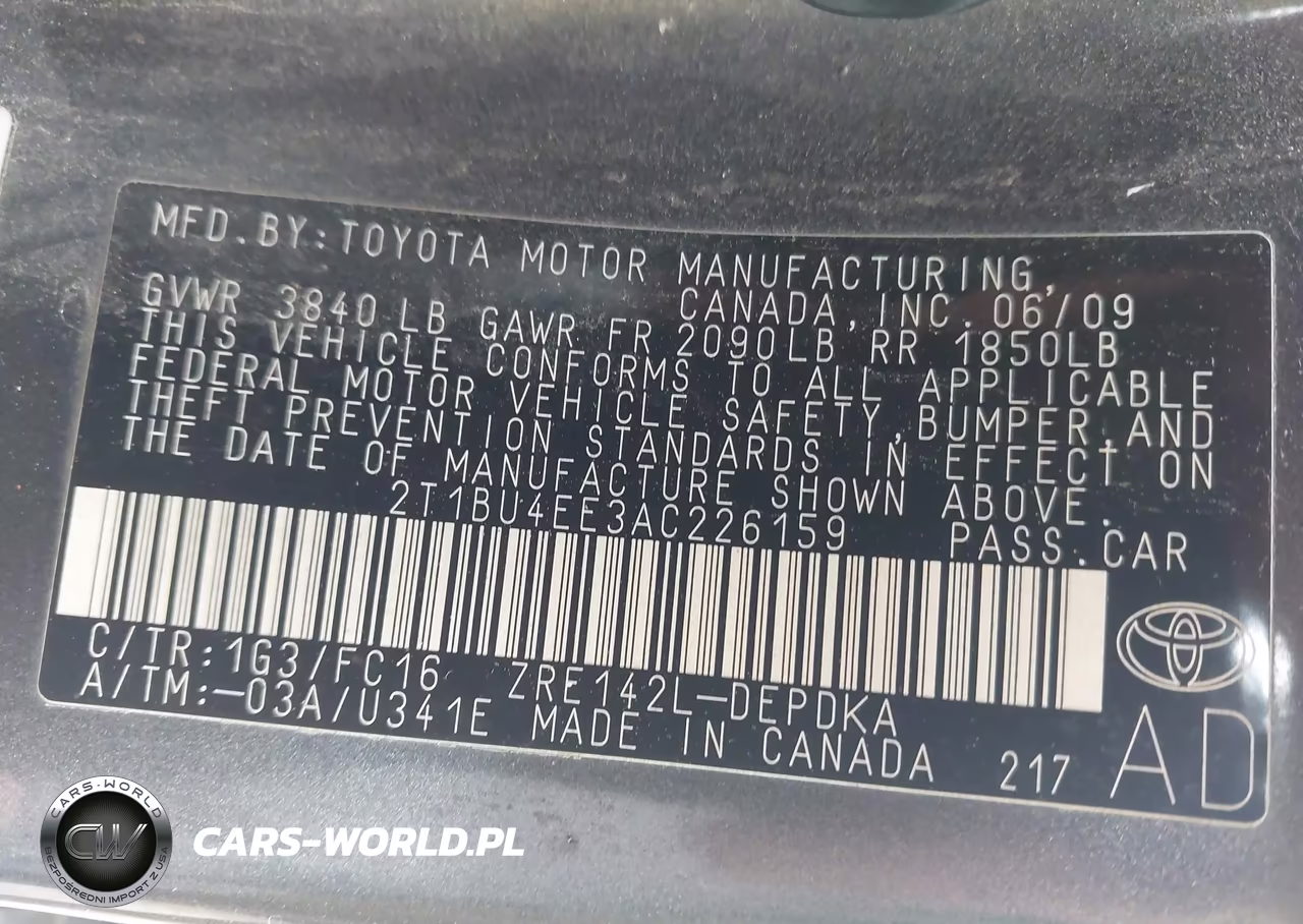 2010 Toyota Corolla Le VIN:2T1BU4EE3AC226159 - 9