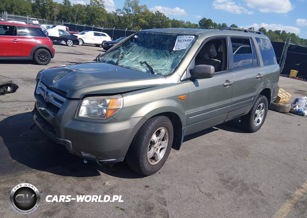 2007 Honda Pilot Ex-L VIN:5FNYF28577B022151 - 2