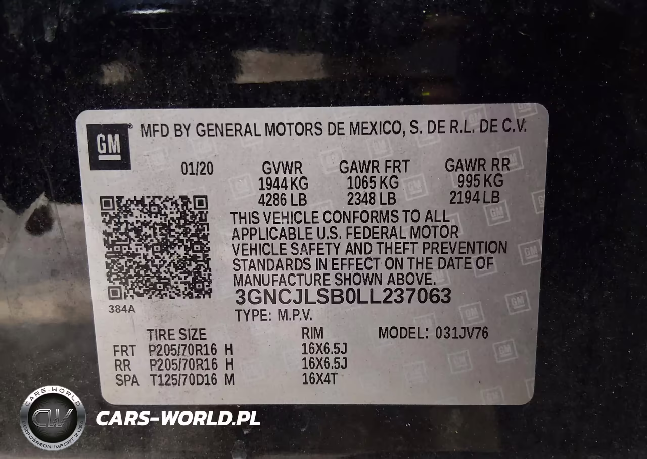 2020 Chevrolet Trax Fwd Lt VIN:3GNCJLSB0LL237063 - 9