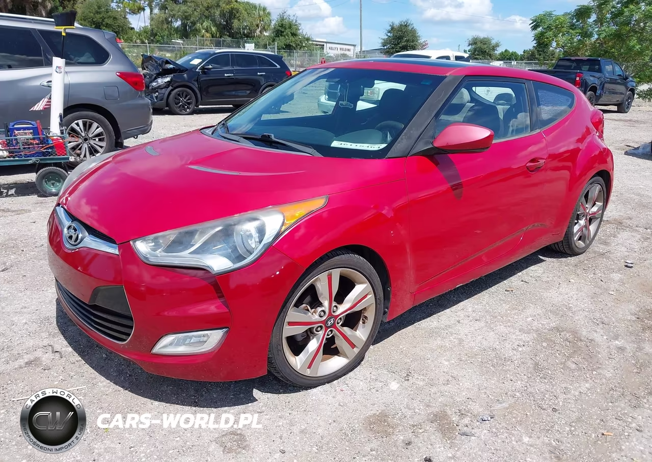 2013 Hyundai Veloster Base W-Gray VIN:KMHTC6AD2DU096572 - 2