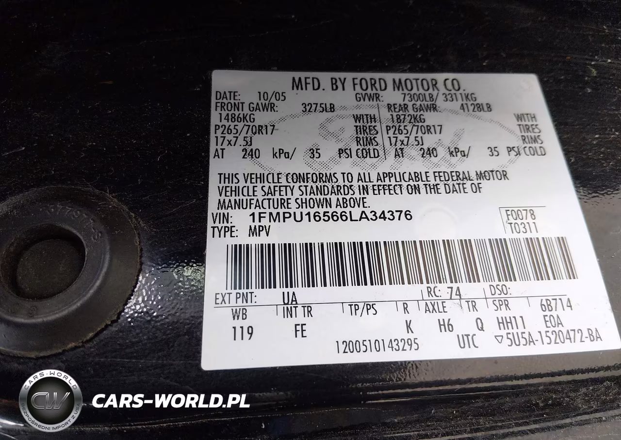 2006 Ford Expedition Xlt-Xlt Sport VIN:1FMPU16566LA34376 - 9