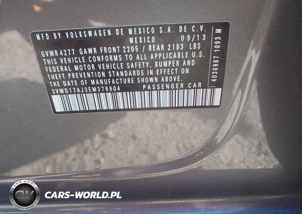 2014 Volkswagen Jetta 1.8T Se VIN:3VWD17AJ3EM376904 - 9