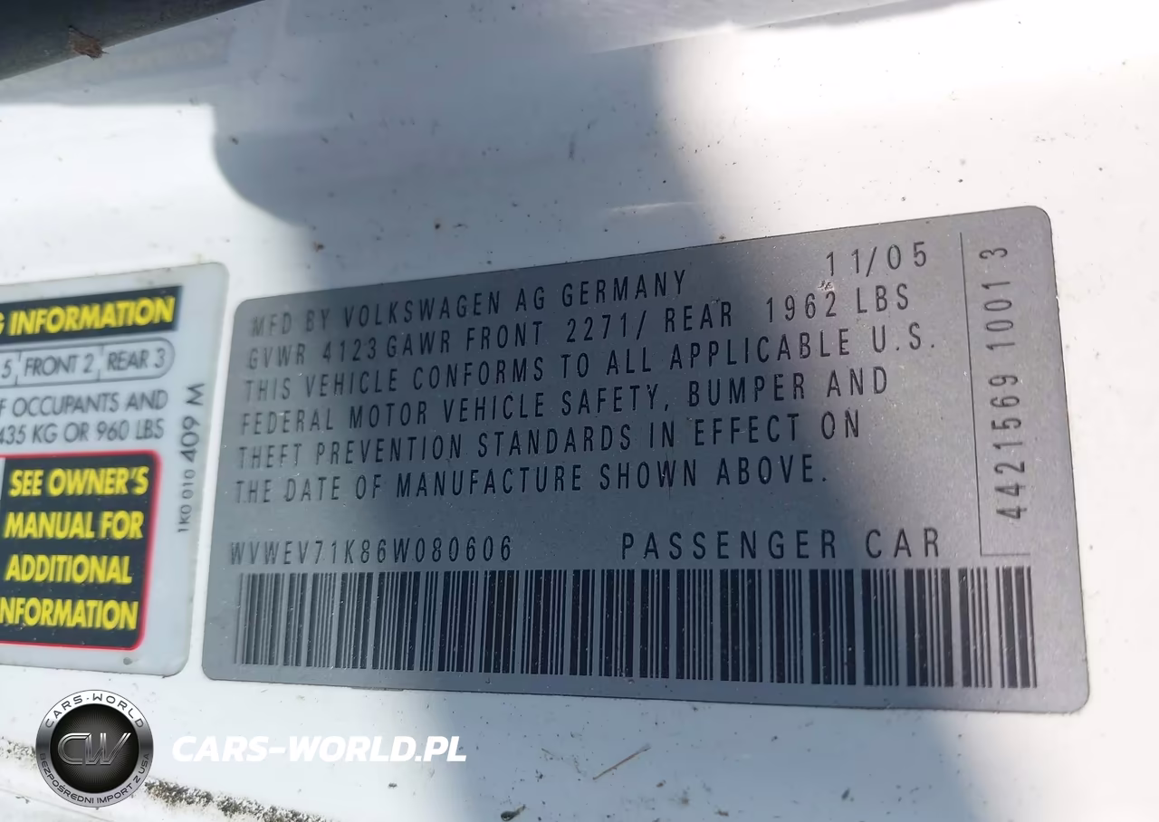 2006 Volkswagen Gti 2-Door VIN:WVWEV71K86W080606 - 9
