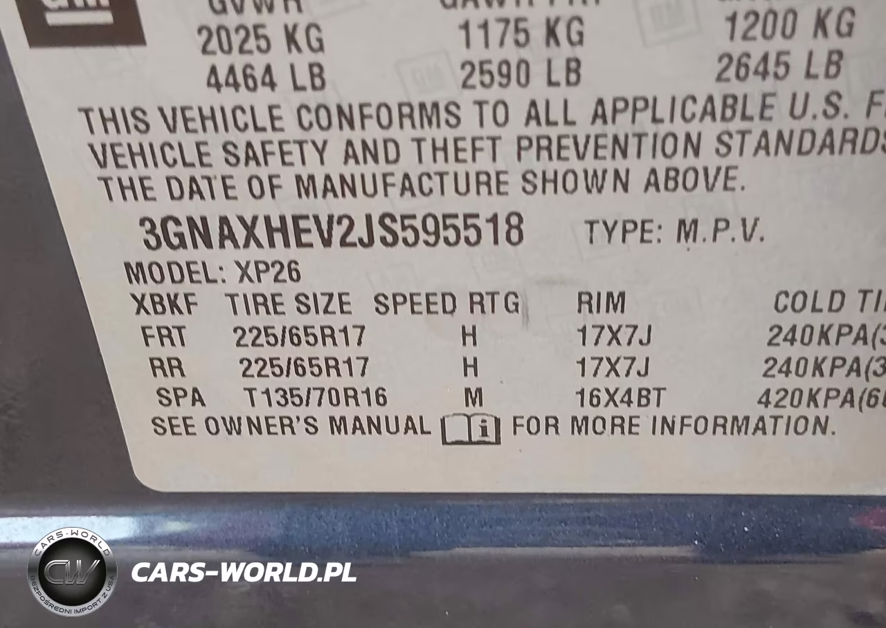 2018 Chevrolet Equinox Ls VIN:3GNAXHEV2JS595518 - 9
