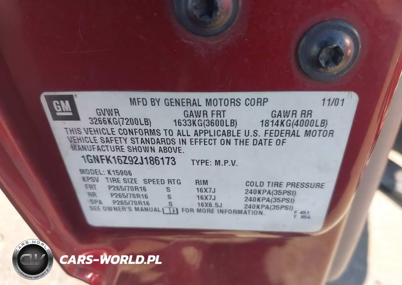 2002 Chevrolet Suburban 1500 Lt VIN:1GNFK16Z92J186173 - 9