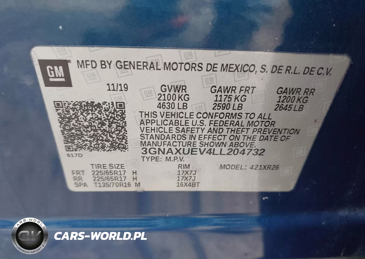 2020 Chevrolet Equinox Awd Lt 1.5L Turbo VIN:3GNAXUEV4LL204732 - 9