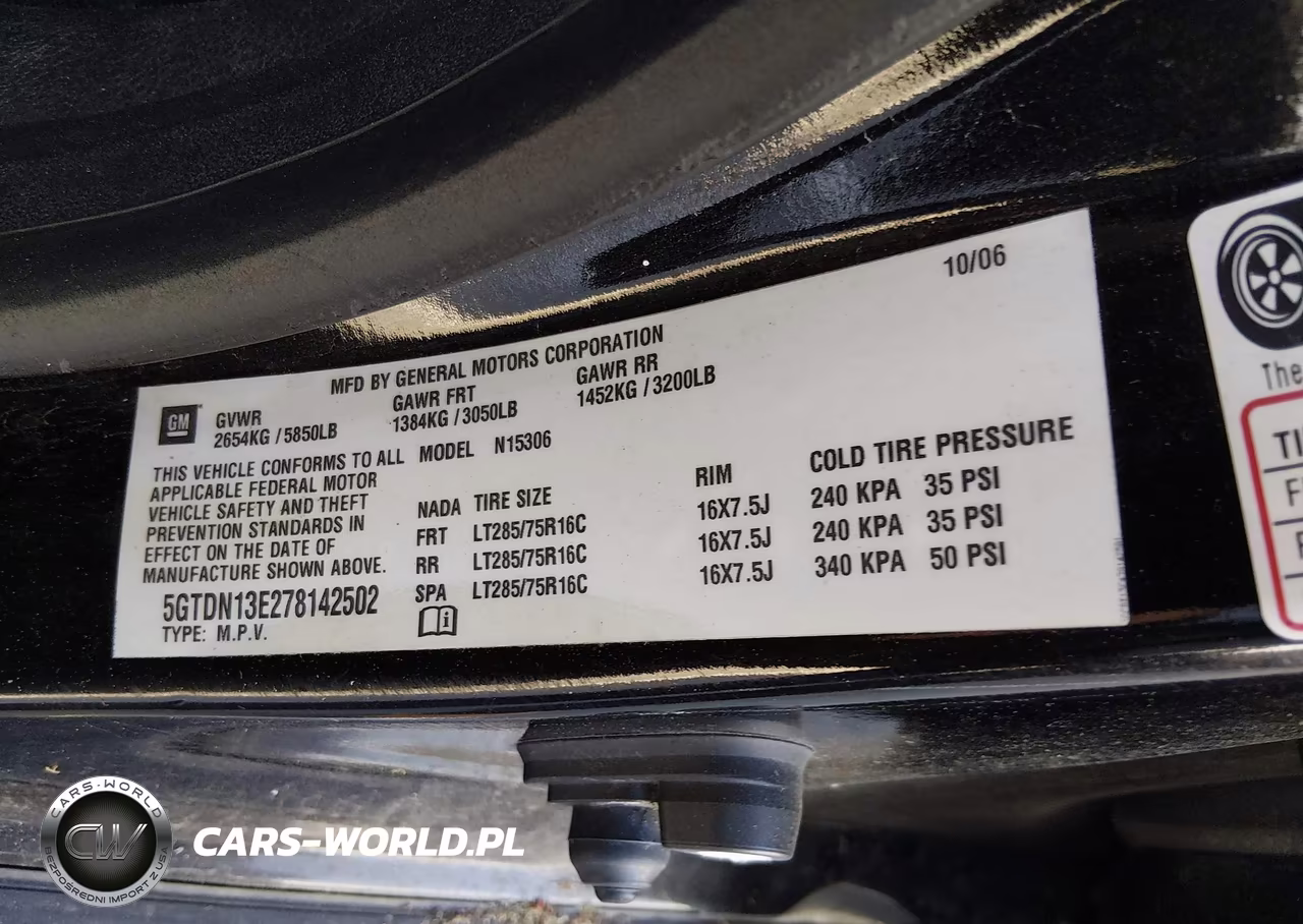 2007 Hummer H3 Suv VIN:5GTDN13E278142502 - 9