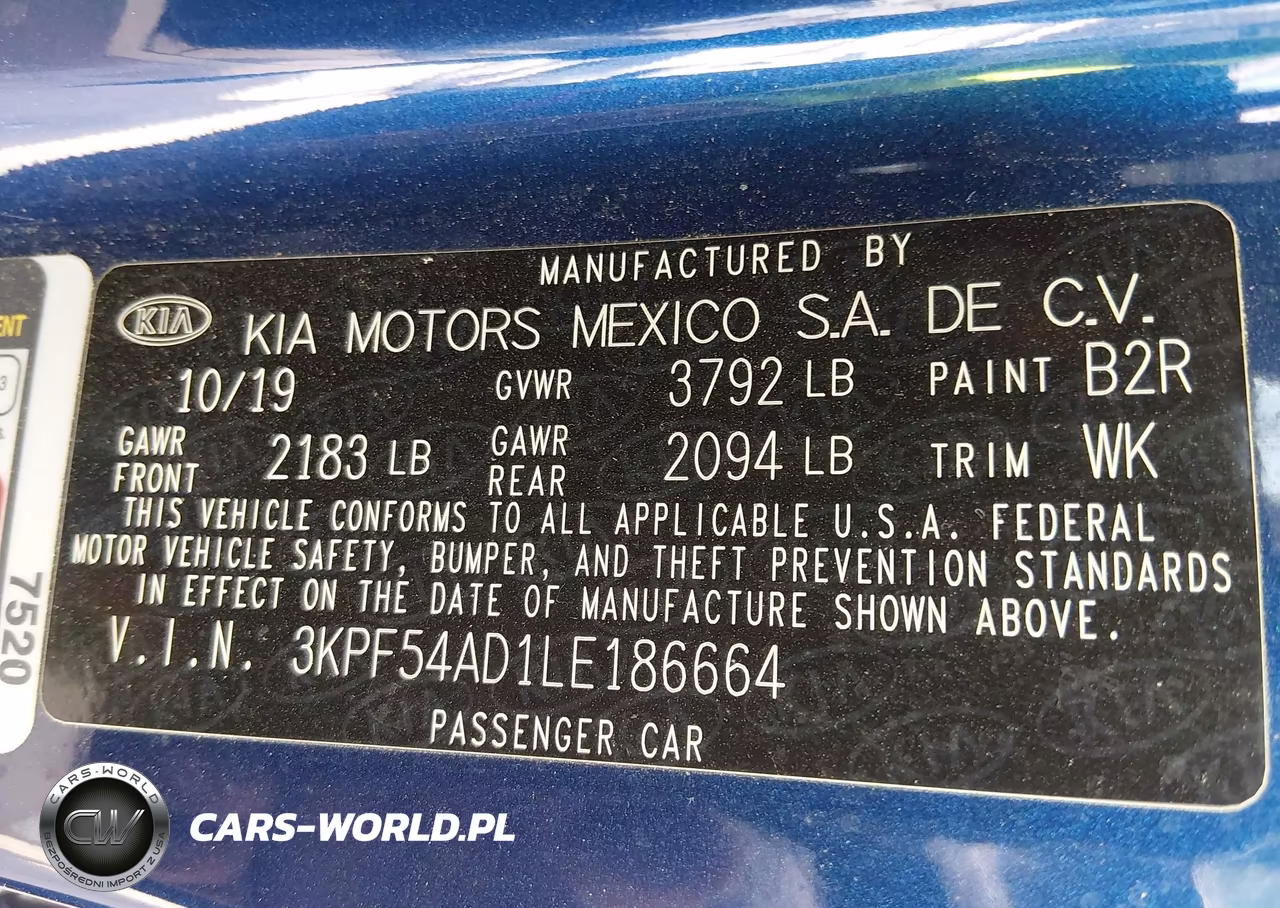 2020 Kia Forte Ex VIN:3KPF54AD1LE186664 - 9
