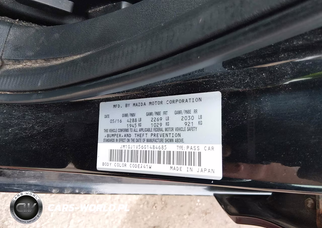 2016 Mazda Mazda6 I Touring VIN:JM1GJ1V56G1484685 - 9