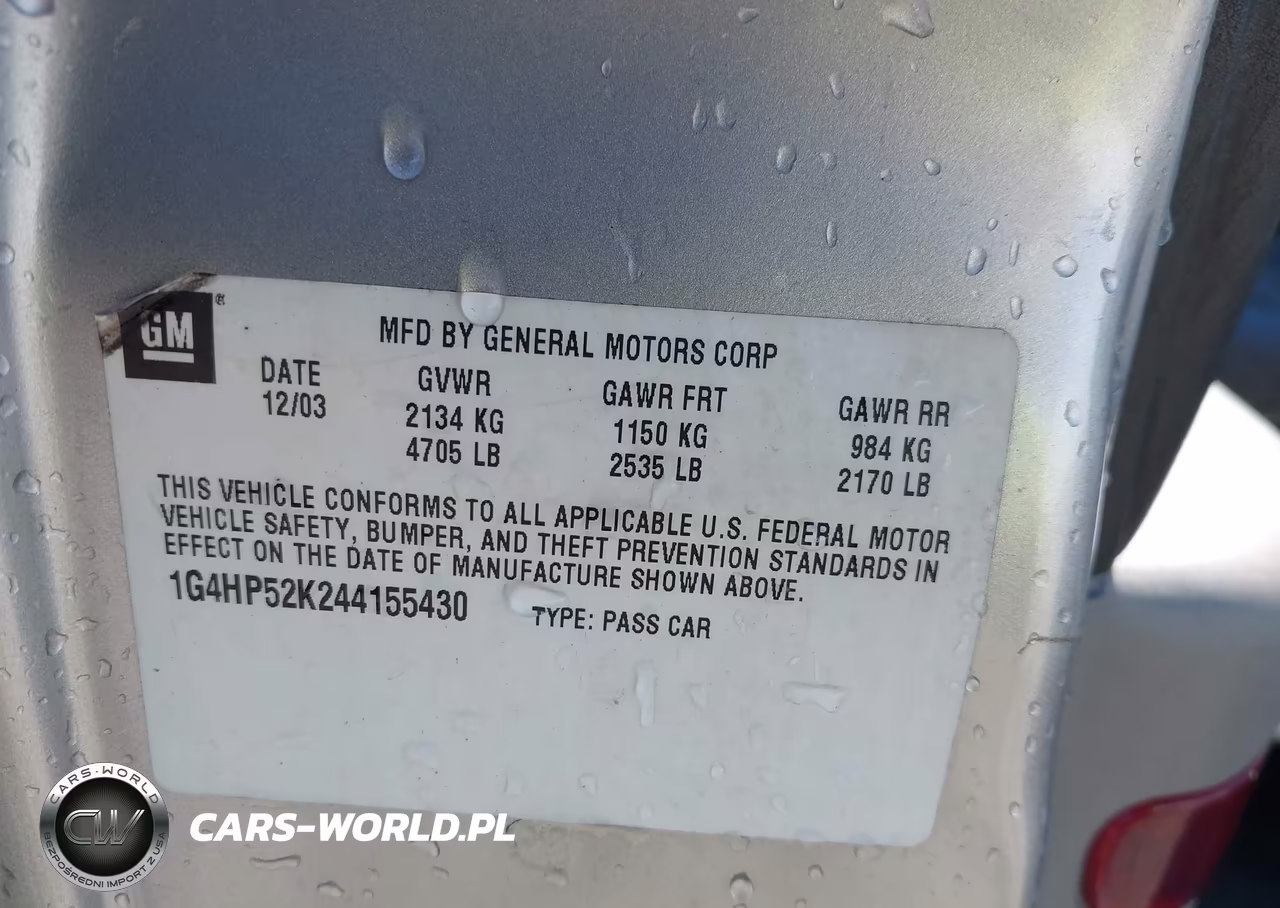 2004 Buick Lesabre Custom VIN:1G4HP52K244155430 - 9