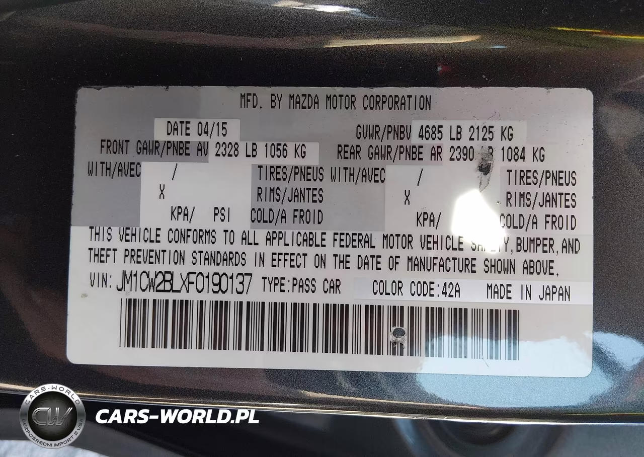 2015 Mazda Mazda5 Sport VIN:JM1CW2BLXF0190137 - 9