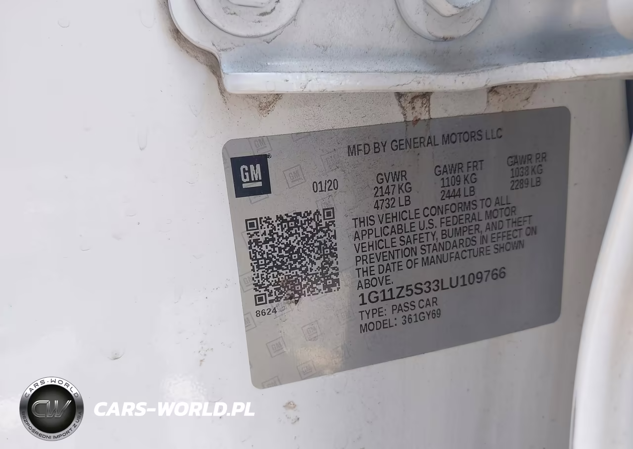 2020 Chevrolet Impala Fwd Lt VIN:1G11Z5S33LU109766 - 9