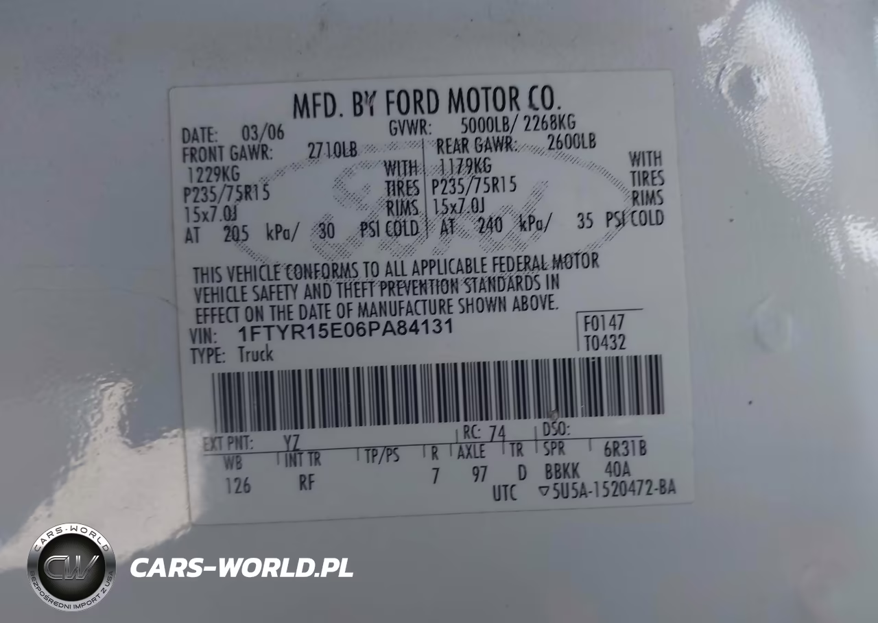 2006 Ford Ranger Fx4 Off-Road-Sport-Xl-Xlt VIN:1FTYR15E06PA84131 - 9