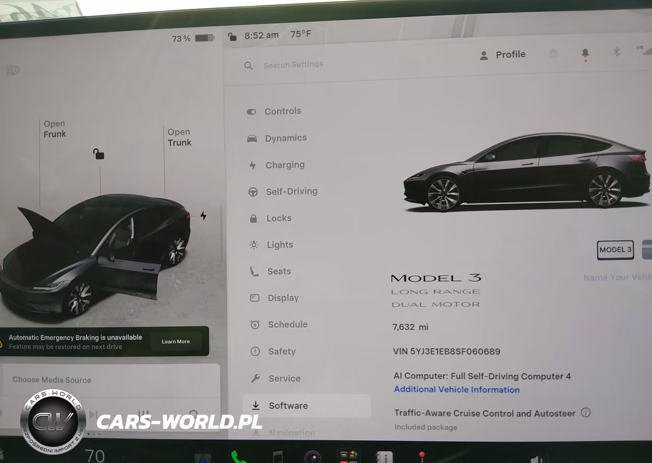 2025 Tesla Model 3 Long Range All-Wheel Drive VIN:5YJ3E1EB8SF060689 - 7