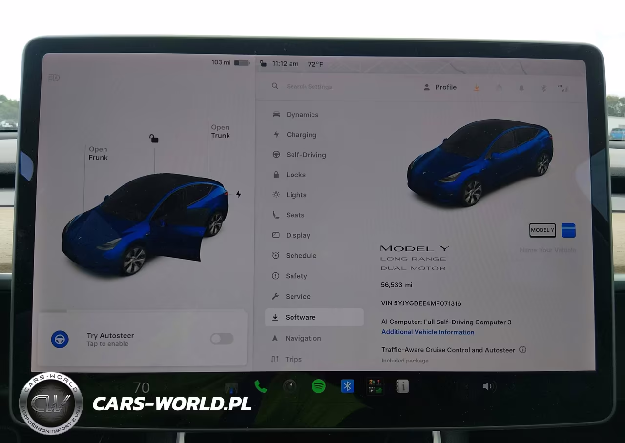 2021 Tesla Model Y Long Range Dual Motor All-Wheel Drive VIN:5YJYGDEE4MF071316 - 7