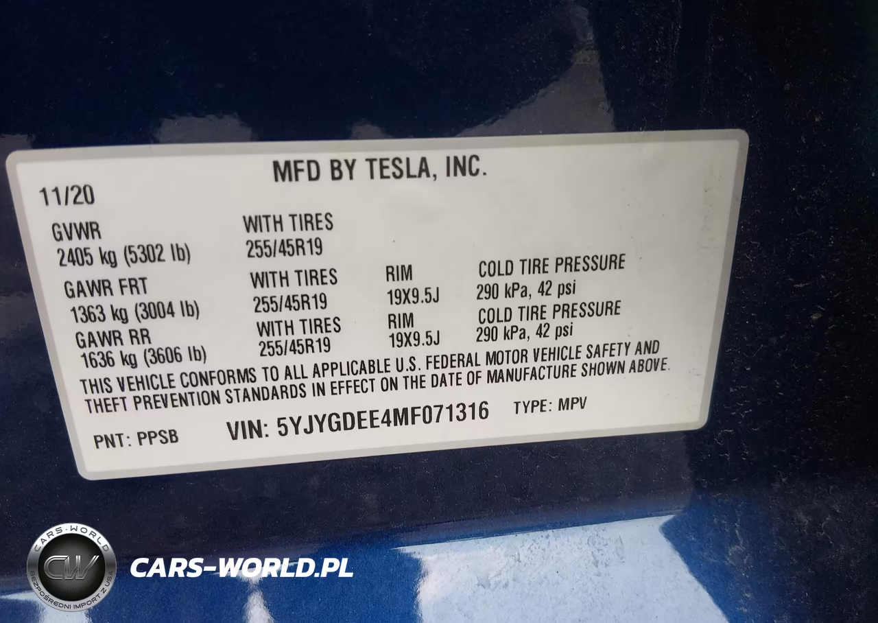 2021 Tesla Model Y Long Range Dual Motor All-Wheel Drive VIN:5YJYGDEE4MF071316 - 9
