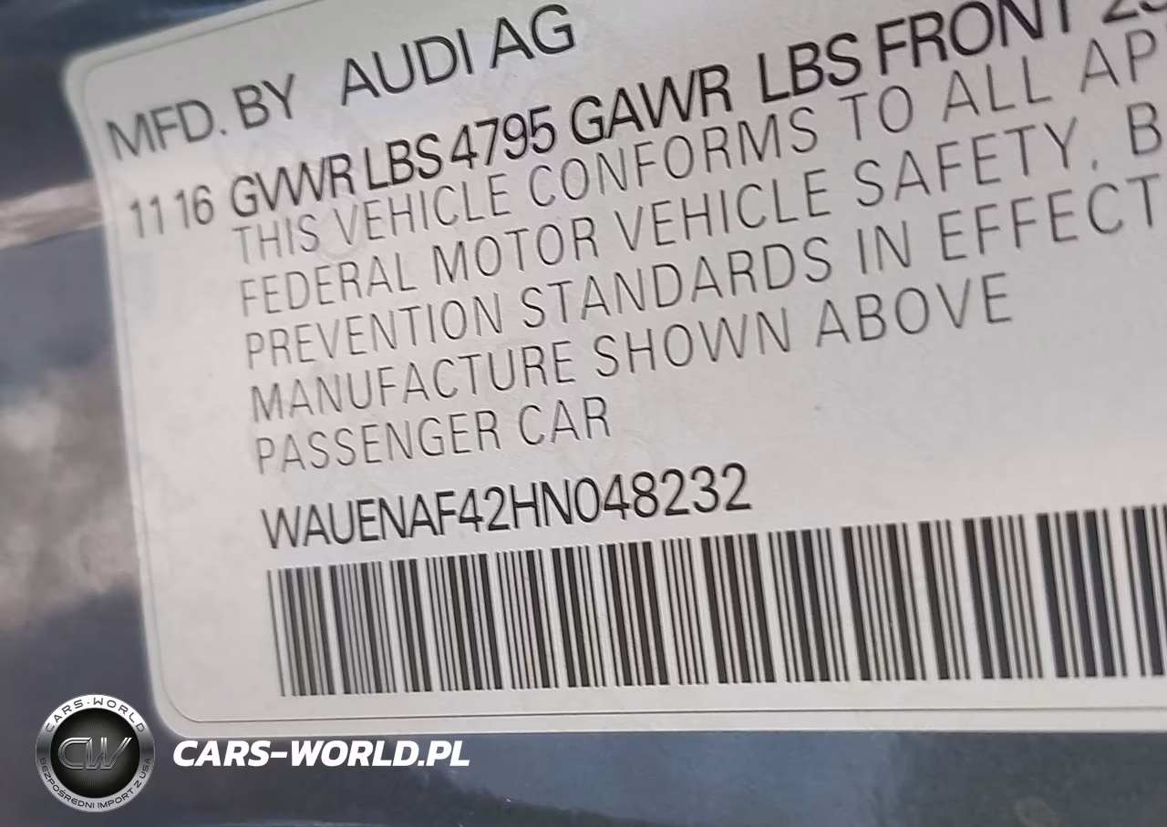 2017 Audi A4 2.0T Premium VIN:WAUENAF42HN048232 - 9