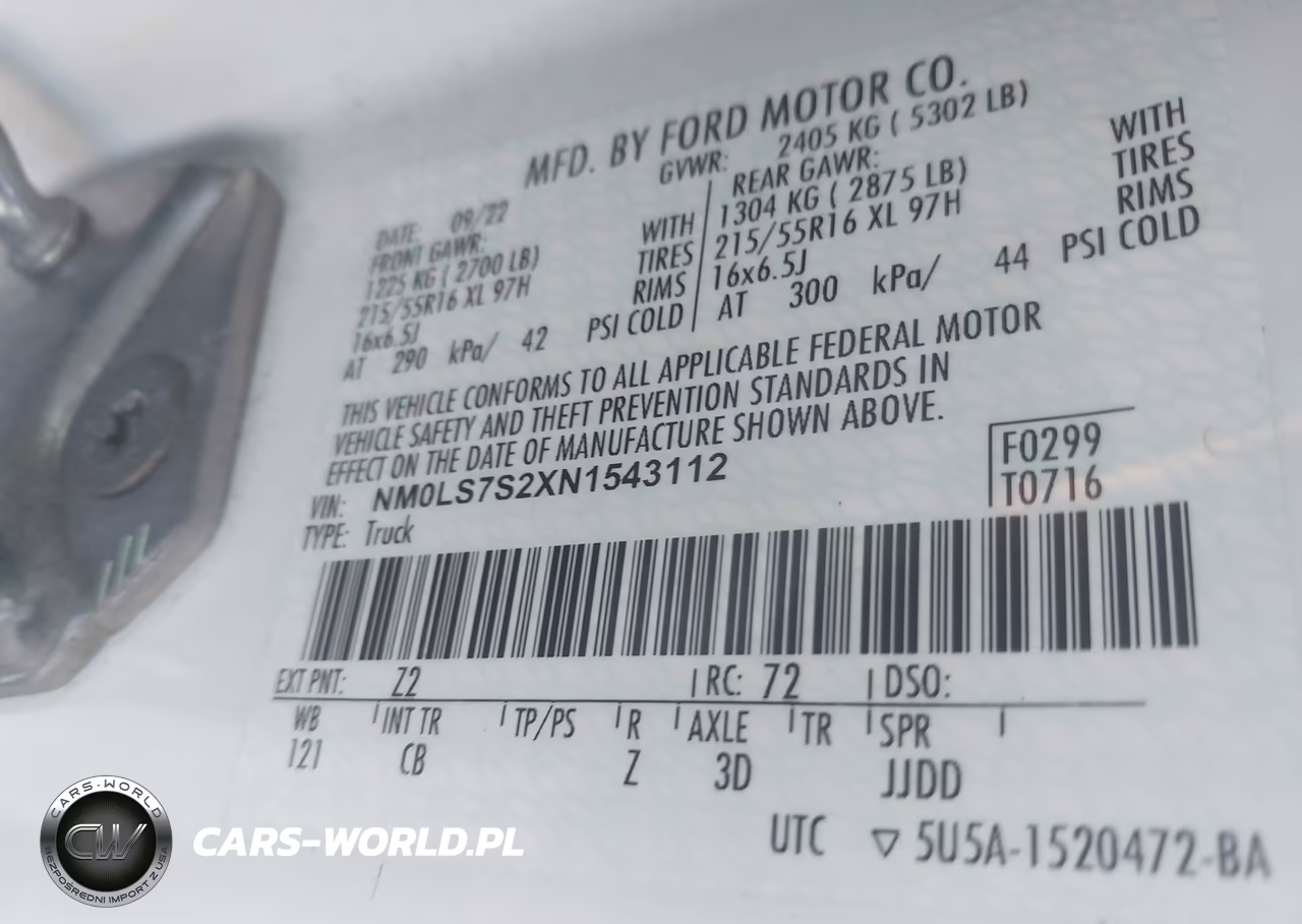 2022 Ford Transit Connect Xl VIN:NM0LS7S2XN1543112 - 9