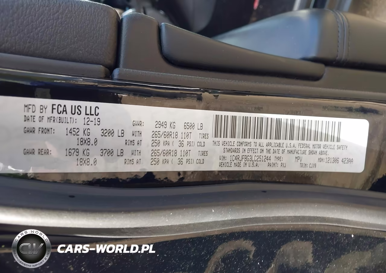2020 Jeep Grand Cherokee Limited 4X4 VIN:1C4RJFBG3LC251244 - 9