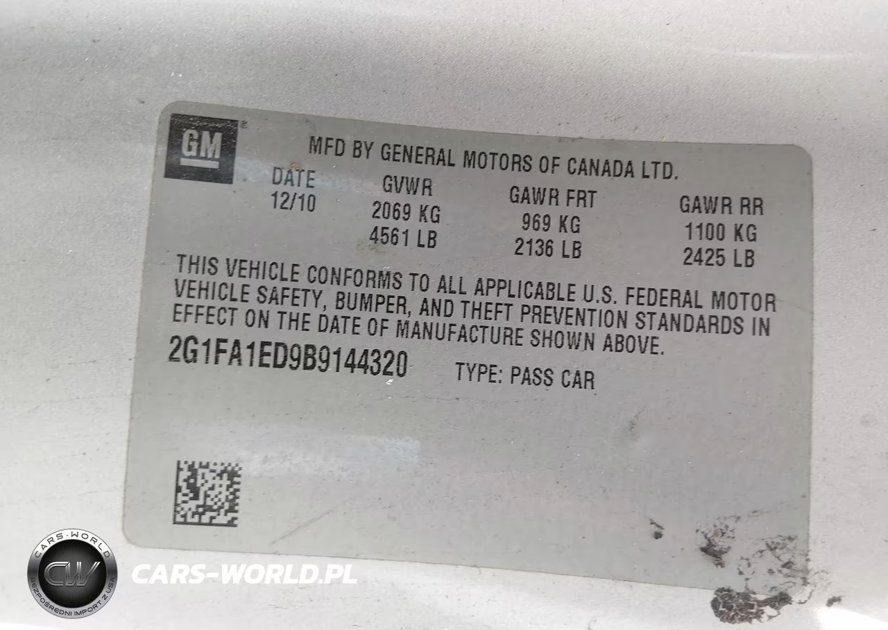 2011 Chevrolet Camaro 2Ls VIN:2G1FA1ED9B9144320 - 9