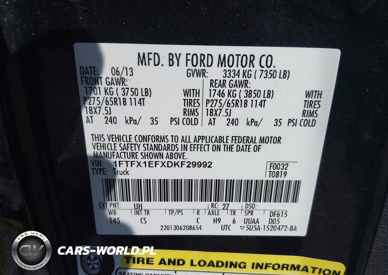 2013 Ford F-150 Stx VIN:1FTFX1EFXDKF29992 - 9